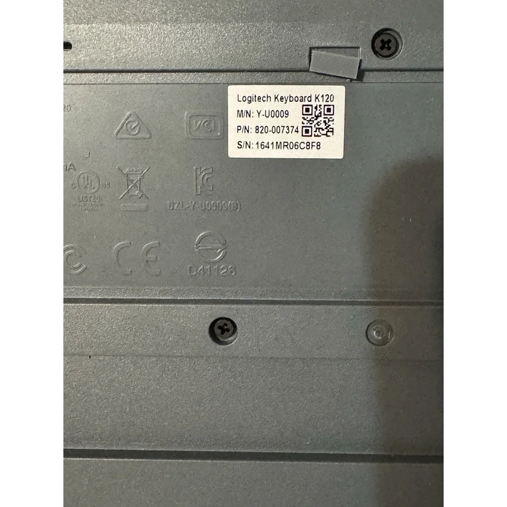 Logitech K120 USB Keyboard for PC -‎ Black